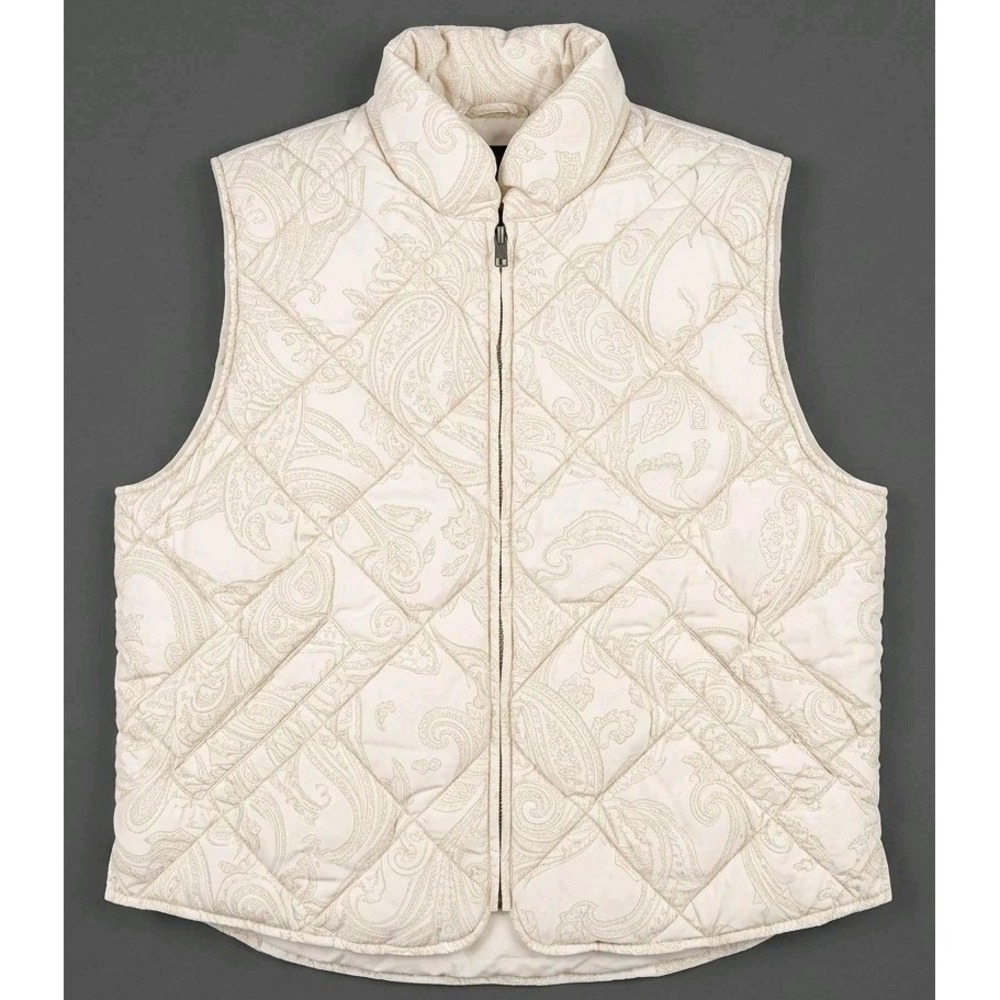 Vintage XL Eddie Bauer Black Label Goose Down Quilted Puffer Outdoor Camp Vest - Picture 2 of 10